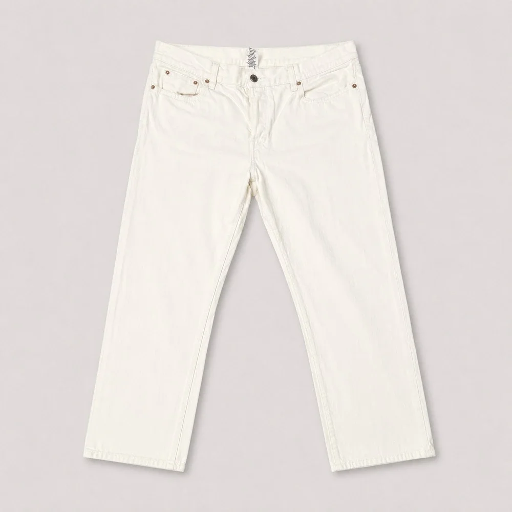 GUESS Jeans Mens 36x32 White Straight Leg Denim Jeans 100% Cotton USA